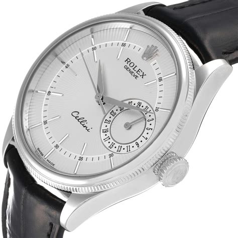 rolex cellini date white gold price|Rolex cellini cost.